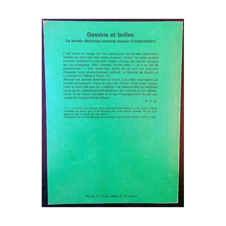 1. Dessins et bulles - la bande dessinée comme moyen d'expression de Pierre Fresnault-Deruelle aux éditions Bordas