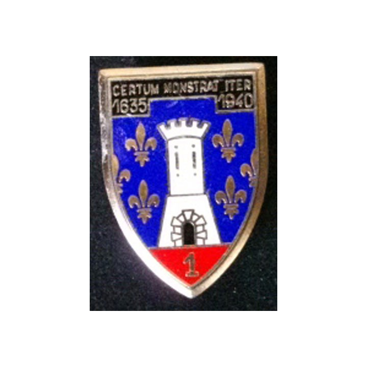 Insigne du 1° régiment de cuirassiers de fabrication Delsart G. 475