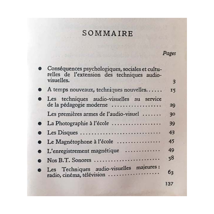 1. Les techniques audio-visuelles de C. Freinet et les commissions de l'I.C.E.M.