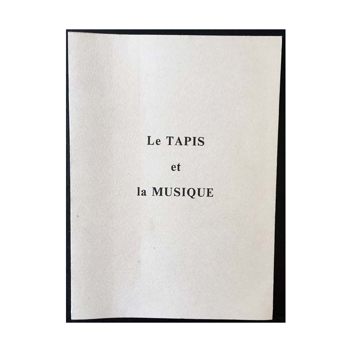 1. Le tapis et la musique de Jean-Claude Raynaud et Nicole Mainguet aux éditions Soleil d'Orient