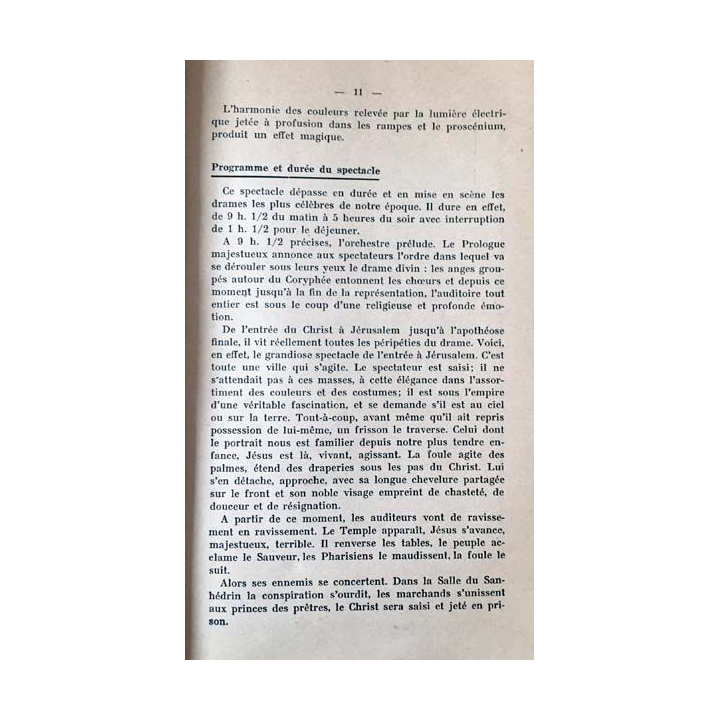 1. Théâtre de la passion Nancy livret officiel 1931 aux éditions Bailly & Wettstein