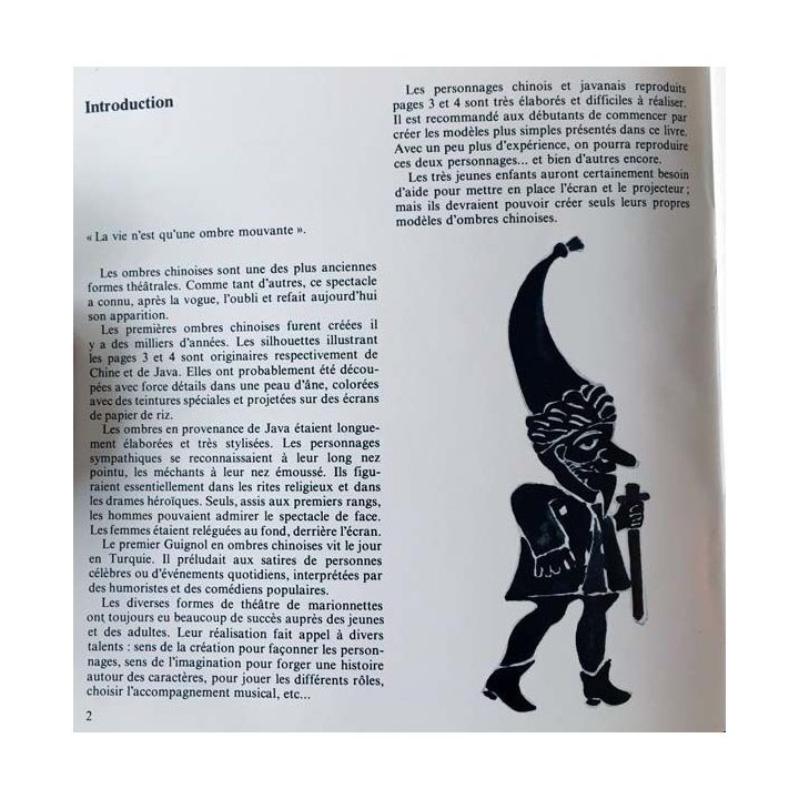 1. Théâtre d'ombre aux éditions Dessain et Tolra 
