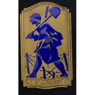 618° RP : 618° régiment de pionniers de fabrication Drago Béranger en émail