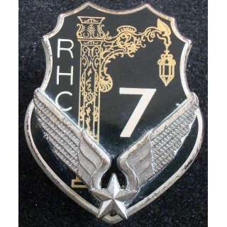 7° RHC : insigne du 7° régiment d'hélicoptères de combat type 2 de fabrication Drago G. 3274
