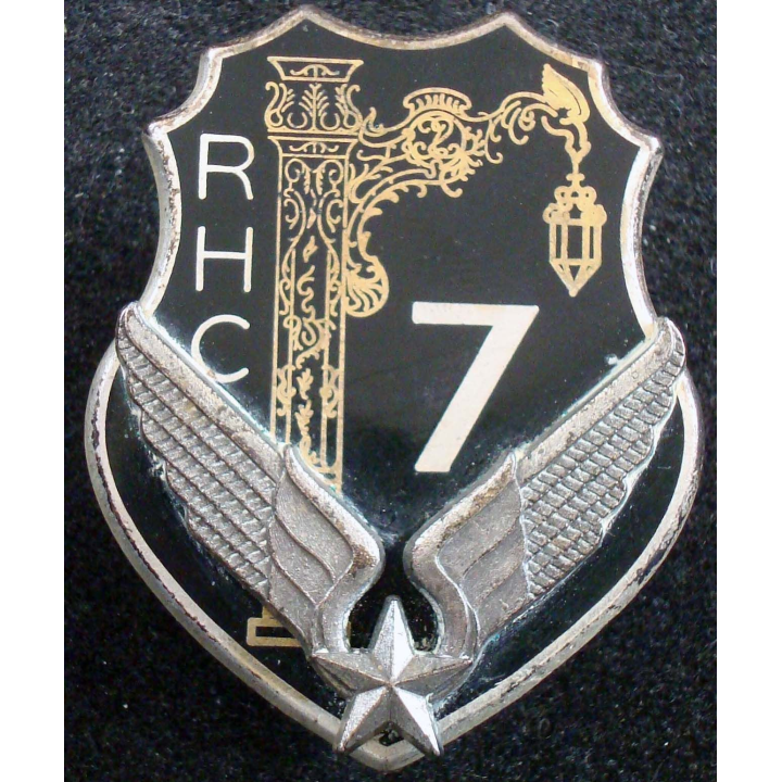 7° RHC : insigne du 7° régiment d'hélicoptères de combat type 2 de fabrication Drago G. 3274