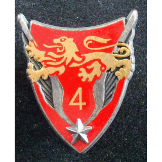 4° GHL : insigne métallique du 4° groupement d'hélicoptères légers de fabrication Fraisse G. 1926