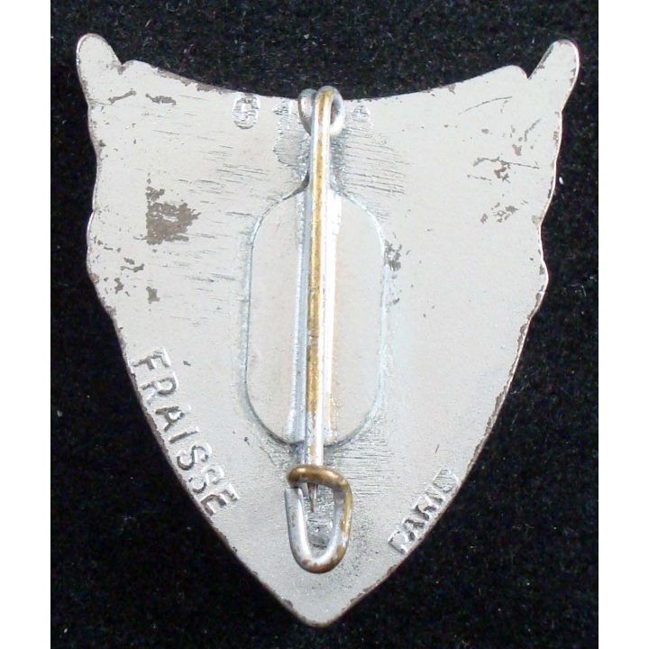 4° GHL : insigne métallique du 4° groupement d'hélicoptères légers de fabrication Fraisse G. 1926