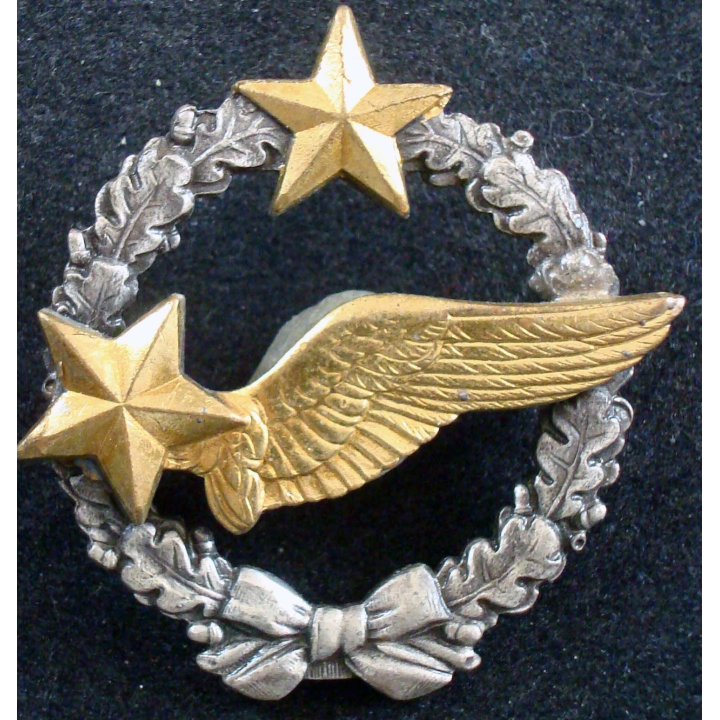 BREVET AIR : insigne métallique de brevet d'élève pilote de fabrication Drago Paris