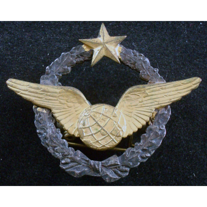 BREVET AIR : insigne métallique de brevet de navigateur attache non conforme