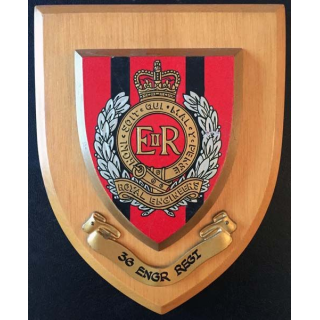 Cadre de l'insigne du 36 régiment du génie anglais