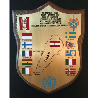 Plaque souvenir du LIBAN