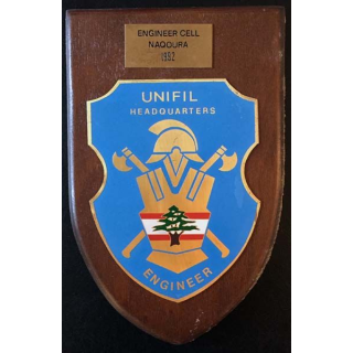 UNIFIL HEADQUARTERS ENGINEER : insigne des ingénieurs militaires français en poste à Naqoura