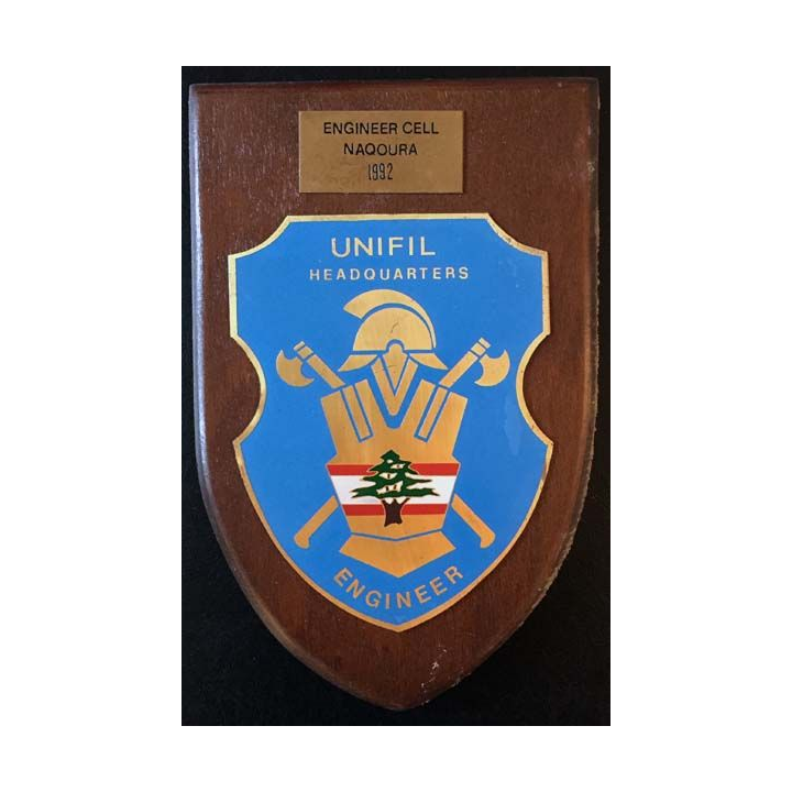 UNIFIL HEADQUARTERS ENGINEER : insigne des ingénieurs militaires français en poste à Naqoura