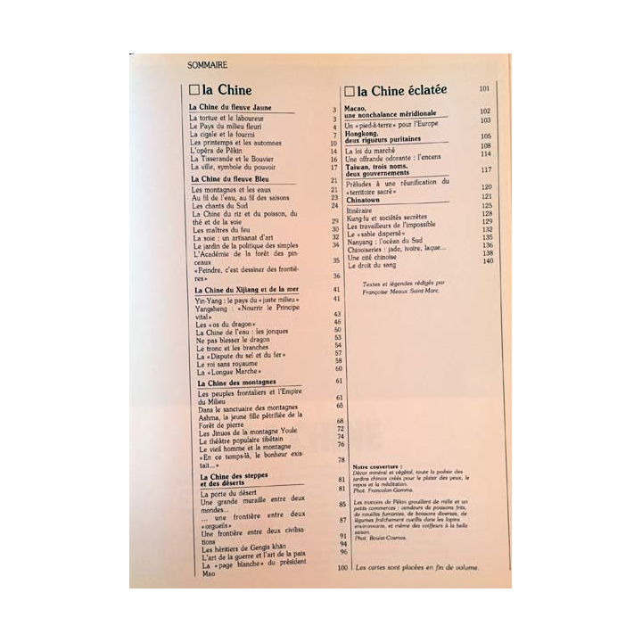 1. La Chine des pays et des hommes aux éditions Larousse sélection du reader's digest