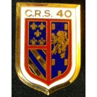 insigne compagnie républicaine sécurité n° 40