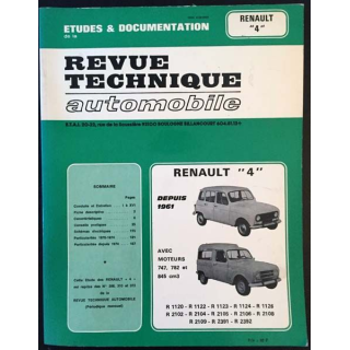1. Revue technique automobile Renault "4" depuis 1961