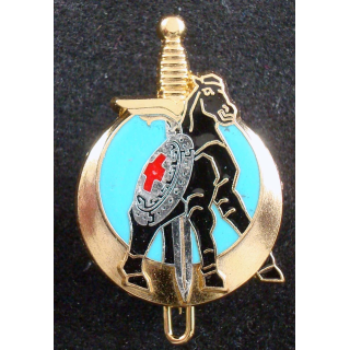 EH 2 - 67 : insigne métallique de l'escadron d'hélicoptères 2 - 67 Valmy de fabrication Delsart A. 922