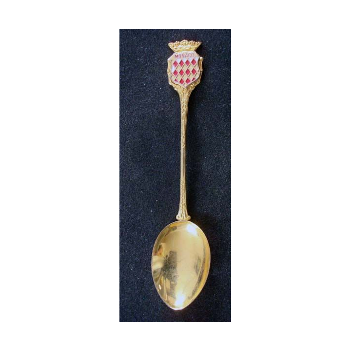 PETITE CUILLERE  : petite cuillère de collection dorée de Monaco