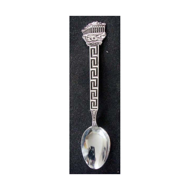 PETITE CUILLERE  : petite cuillère de collection argentée d'Athènes
