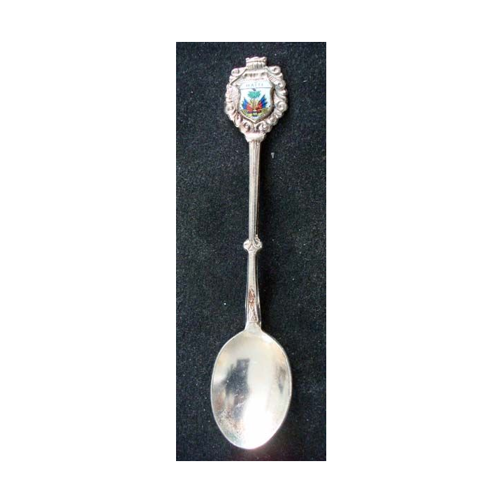 PETITE CUILLERE  : petite cuillère de collection argentée de Haïti