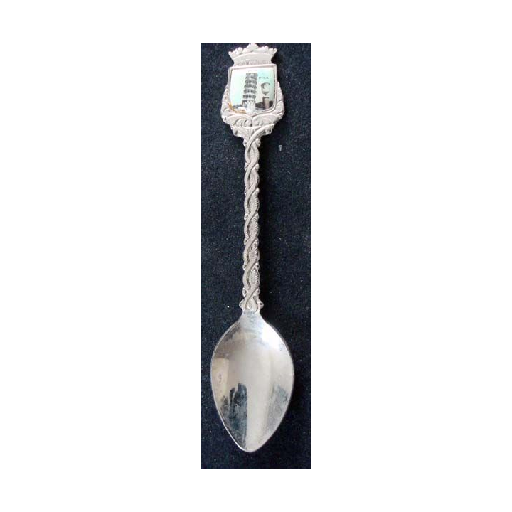 PETITE CUILLERE  : petite cuillère de collection argentée de Pisa