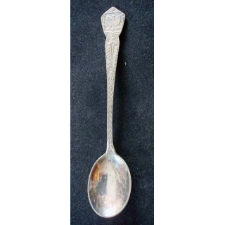 PETITE CUILLERE  : petite cuillère de collection argentée avec aigle et au dos PRC