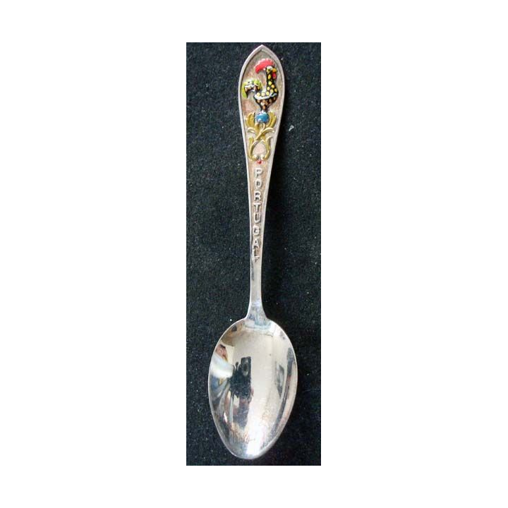 PETITE CUILLERE  : petite cuillère de collection argentée du Portugal