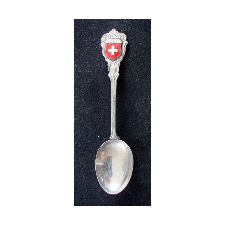 PETITE CUILLERE  : petite cuillère de collection argentée de Suisse