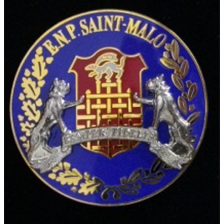 ENP Saint Malo école nationale de police sur cuir Delsart