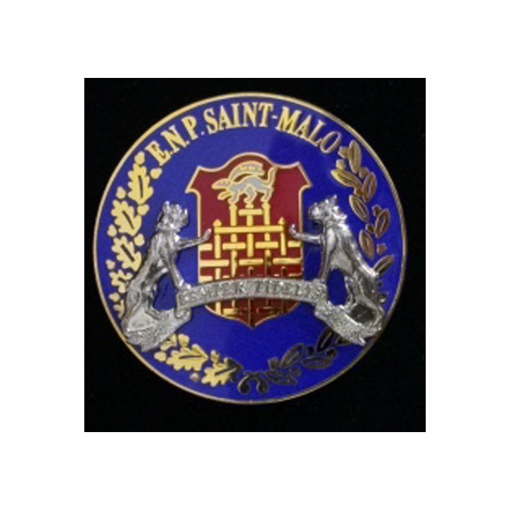 ENP Saint Malo école nationale de police sur cuir Delsart