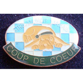 PIN'S COUP DE COEUR : Coup de coeur de fabrication Stadium Paris et de hauteur 2,3 cm