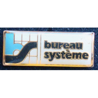 PIN'S INFORMATIQUE : Bureau système de fabrication Eurodor de largeur 2,5 cm
