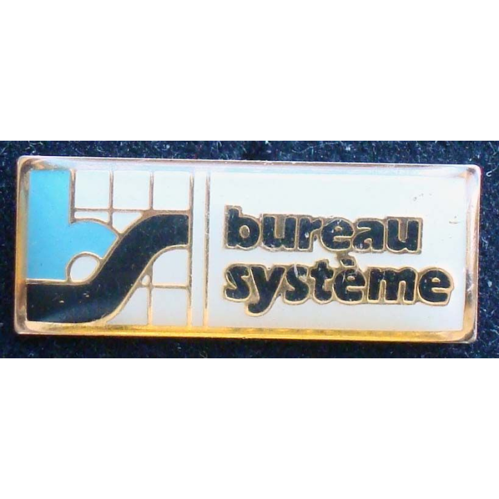 PIN'S INFORMATIQUE : Bureau système de fabrication Eurodor de largeur 2,5 cm