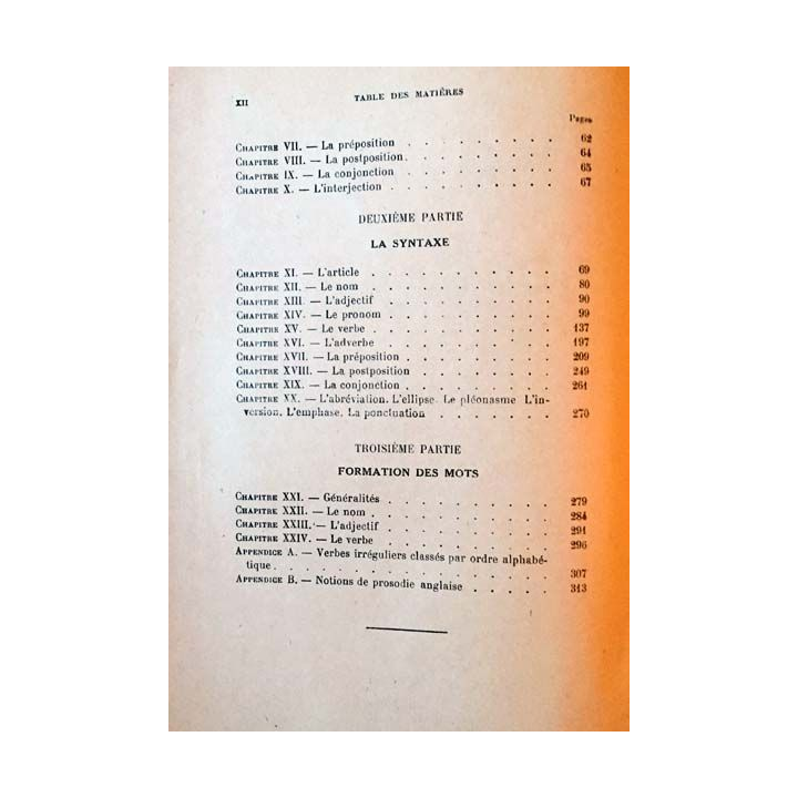 Nouvelle grammaire anglaise à l'usage des français de Louis Chafouin aux éditions Librairie Croville
