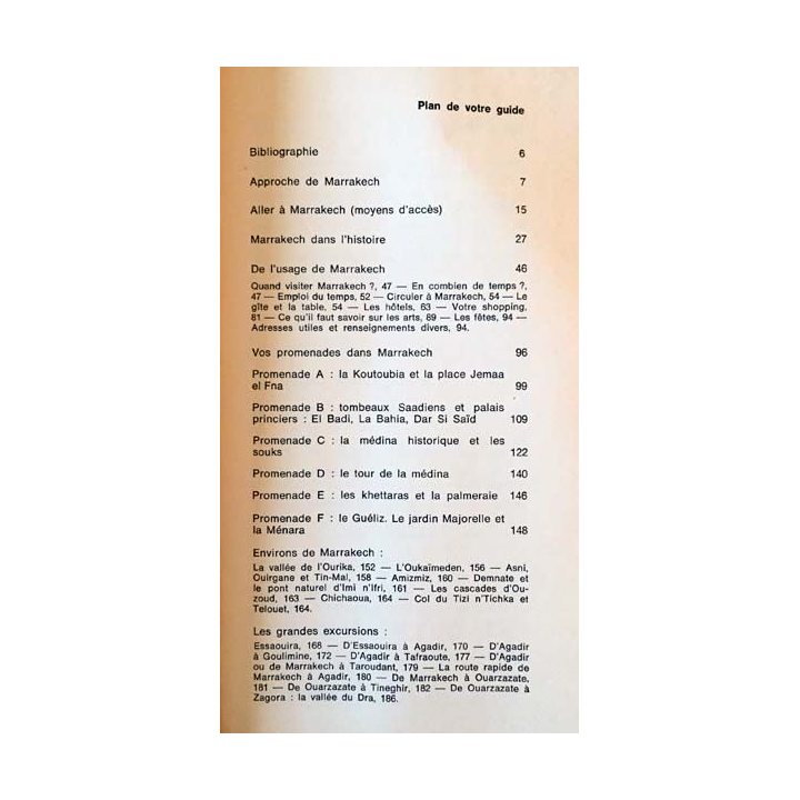 1. À Marrakech dans le sud marocain de Marcel Talbot aux édition Hachette