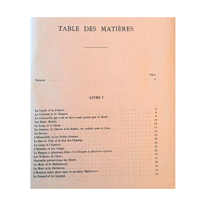 1. Fables de la Fontaine de Jean de la Fontaine