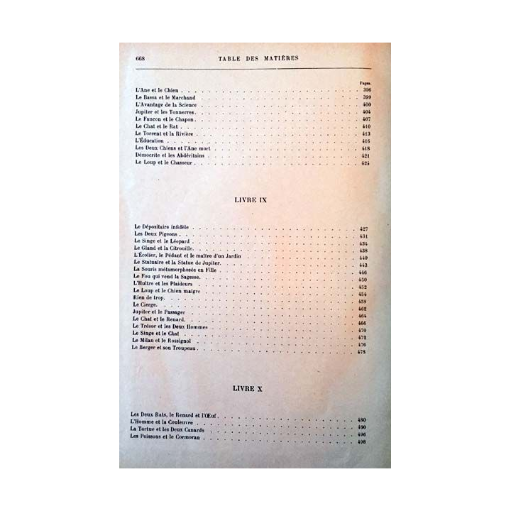 1. Fables de la Fontaine de Jean de la Fontaine