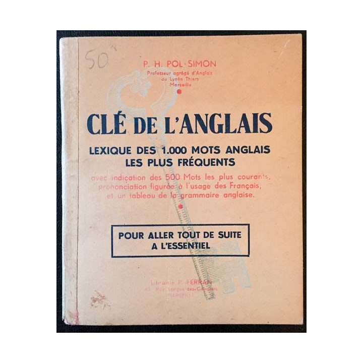 1. Clé de l'anglais de P.H Pol-Simon aux éditions librairie P. Ferran