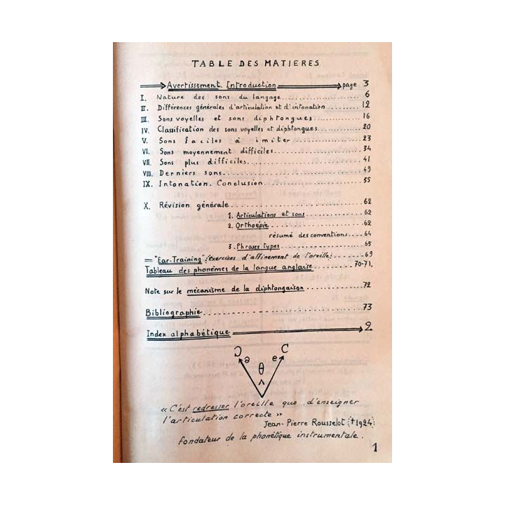 1. Gymnastique phonétique franco-anglaise de André Gallet aux éditions Didier 1950