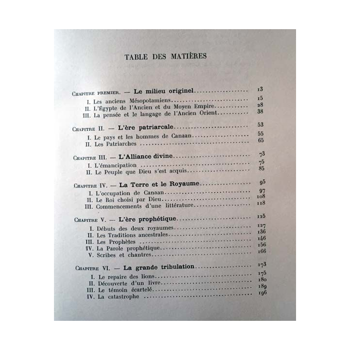 1. La tradition biblique histoire des écrits sacrés du peuple de Dieu de Georges Auzou aux éditions de l'Orante