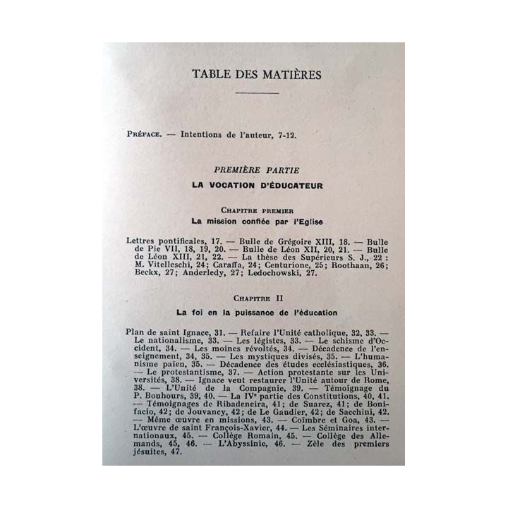 1. La pédagogie des Jésuites Ses principes - Son actualité de F. Charmot aux éditions Spes
