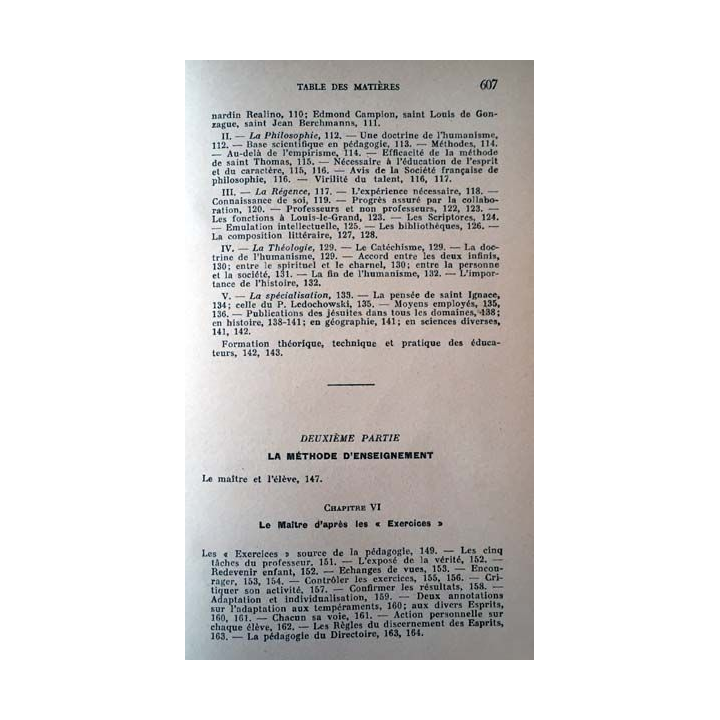1. La pédagogie des Jésuites Ses principes - Son actualité de F. Charmot aux éditions Spes