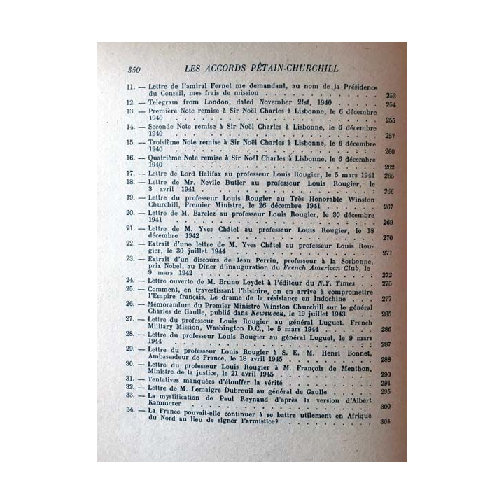 1. Mission secrète à Londres - Les accords Pétain-Churchill de Louis Rougier aux éditions du Cheval ailé
