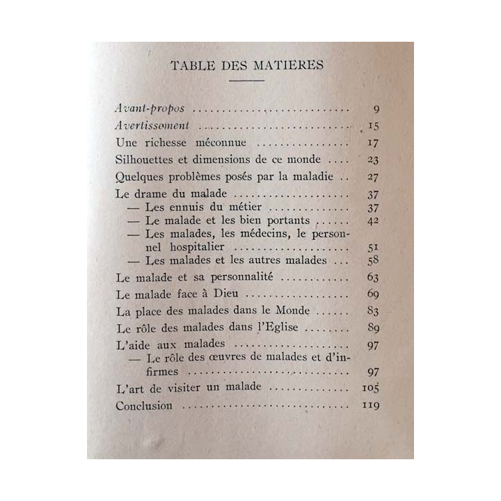 1. Regards sur le monde des malades de Abbé T. Thiollier aux éditions SPES - Paris