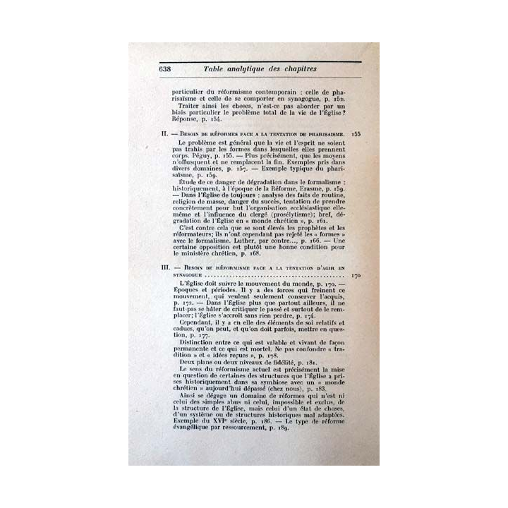 1. Vraie et fausse réforme dans l'Église de Yves M.-J. Congar aux éditions du Cerf 1950