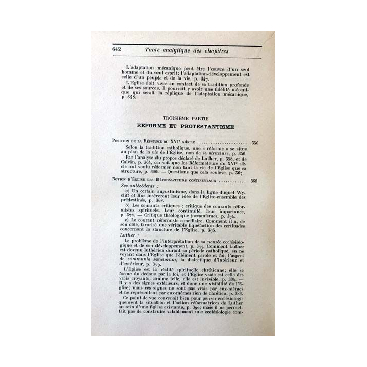 1. Vraie et fausse réforme dans l'Église de Yves M.-J. Congar aux éditions du Cerf 1950