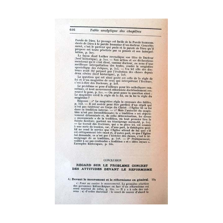 1. Vraie et fausse réforme dans l'Église de Yves M.-J. Congar aux éditions du Cerf 1950