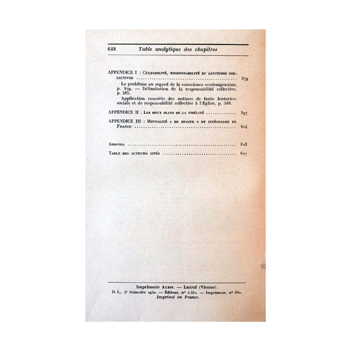 1. Vraie et fausse réforme dans l'Église de Yves M.-J. Congar aux éditions du Cerf 1950