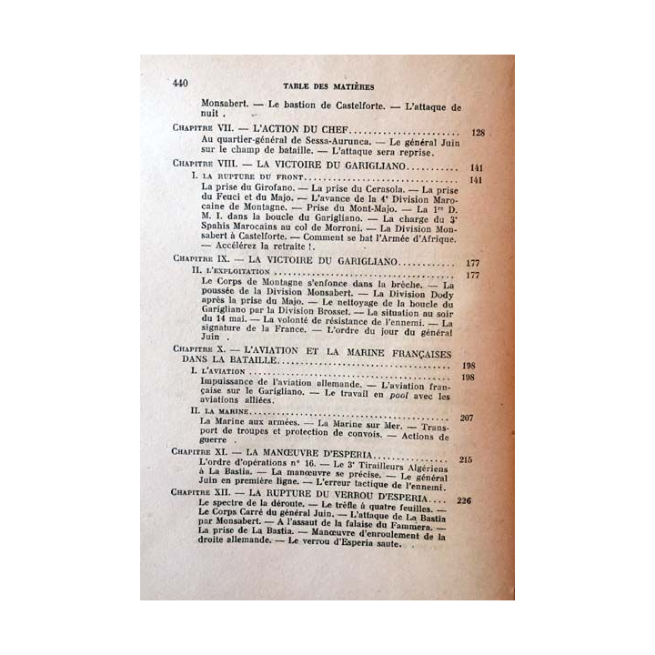 1. L'épopée française d'Italie 1944 de René Chambre aux éditions Flammarion 1952