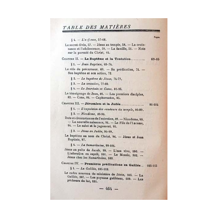 1. La vie et l'enseignement de Jésus Christ notre Seigneur Tome I de Jules Lebreton Édition Gabriel Beauchesne et ses fils